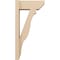 Ekena Millwork 5 1/2-in W x 12-in D x 24-in H Funston Slat Rough Cedar Woodgrain TimberThane Outlooker, Primed Tan OUTUR055X12X24FST24RCPR - alternate 4